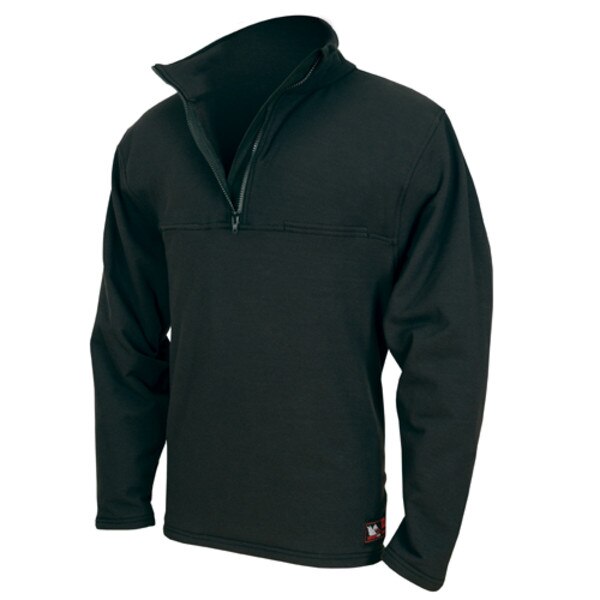 Dragonwear Elements Quarter Zip Sweatshirt in Black